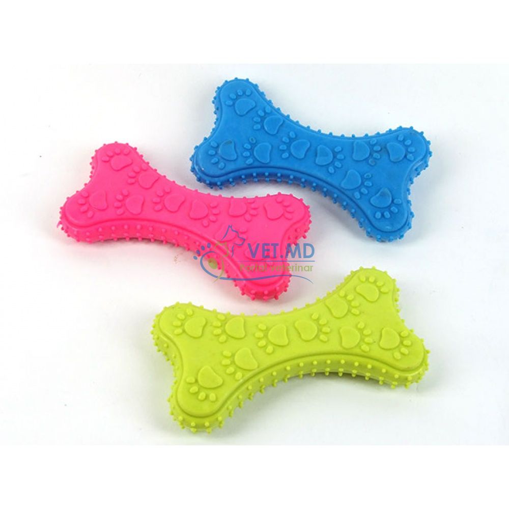 Игрушка резиновая Кость 10см